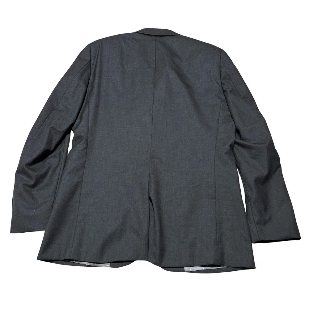 Indochino Men's Custom Blazer Gray 100% Wool‎ (Flat) 24 x 37